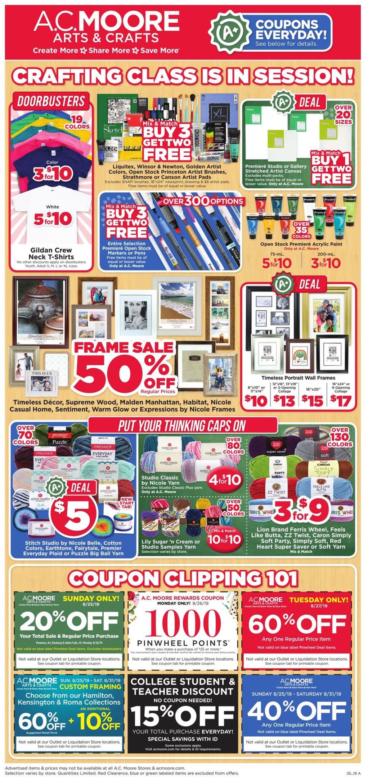 A.C. Moore Current weekly ad 08/25 08/31/2019