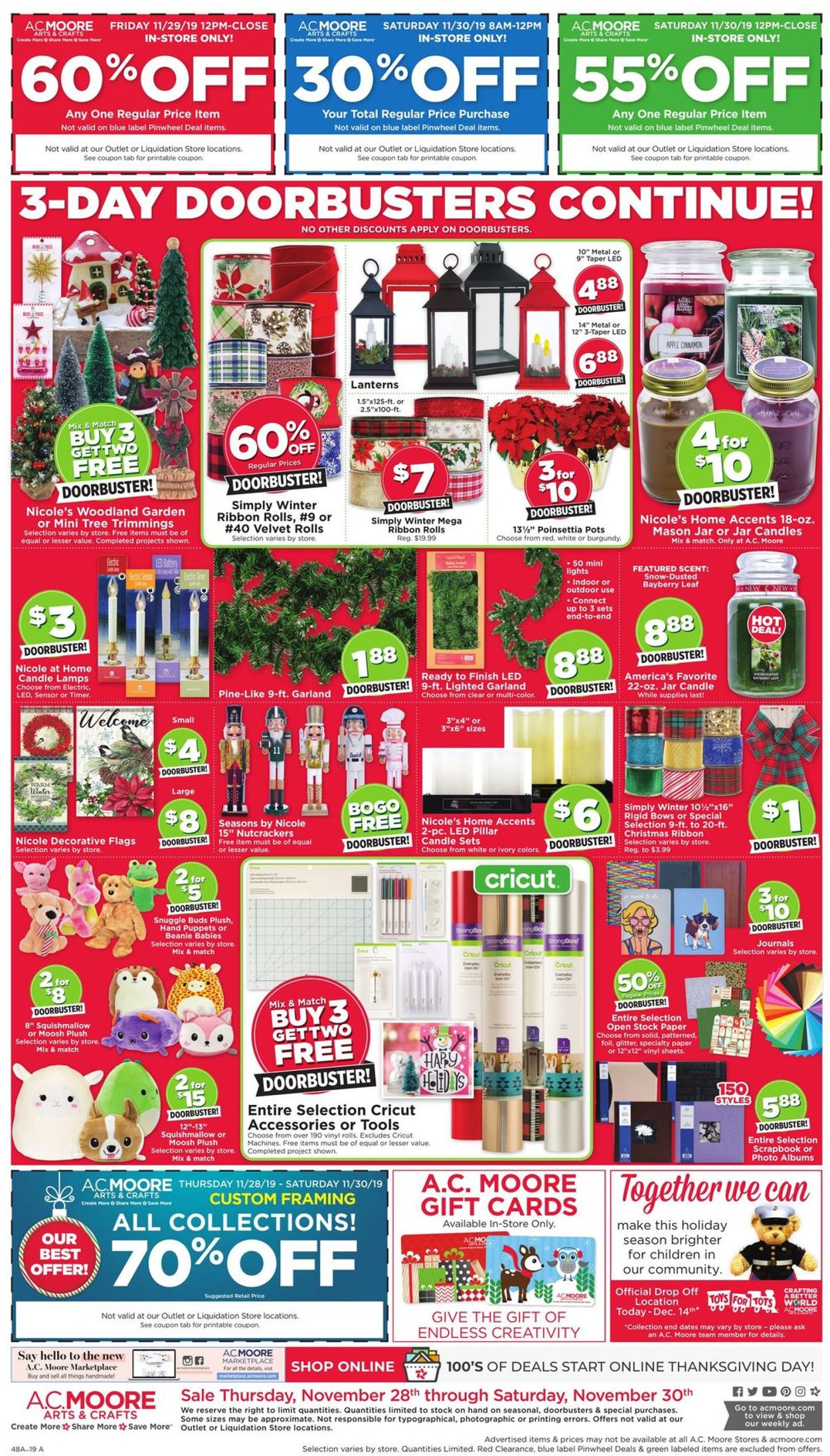 Catalogue A.C. Moore - Black Friday Ad 2019 from 11/28/2019