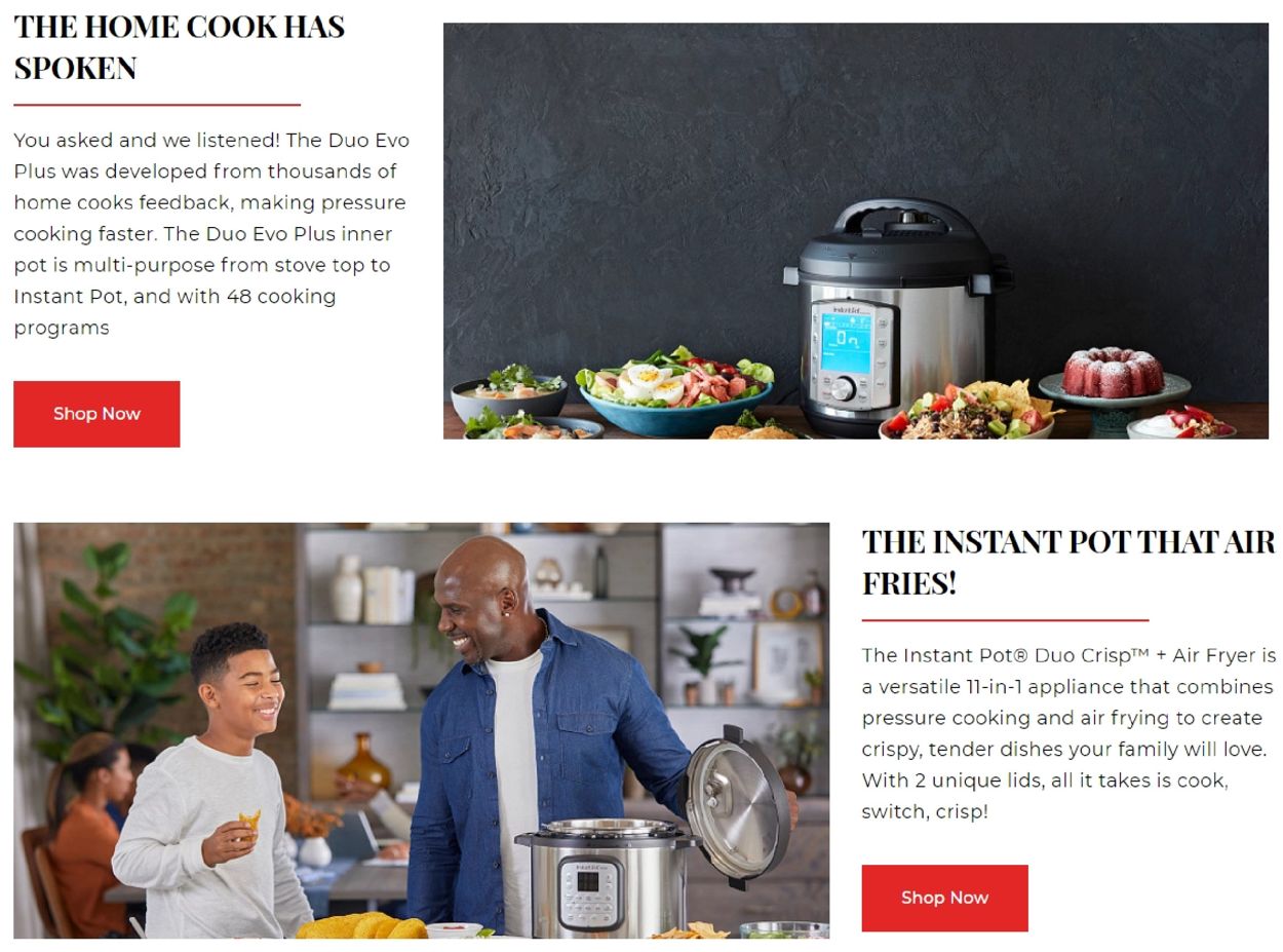 Catalogue Instant Pot Black Friday 2020 from 11/14/2020