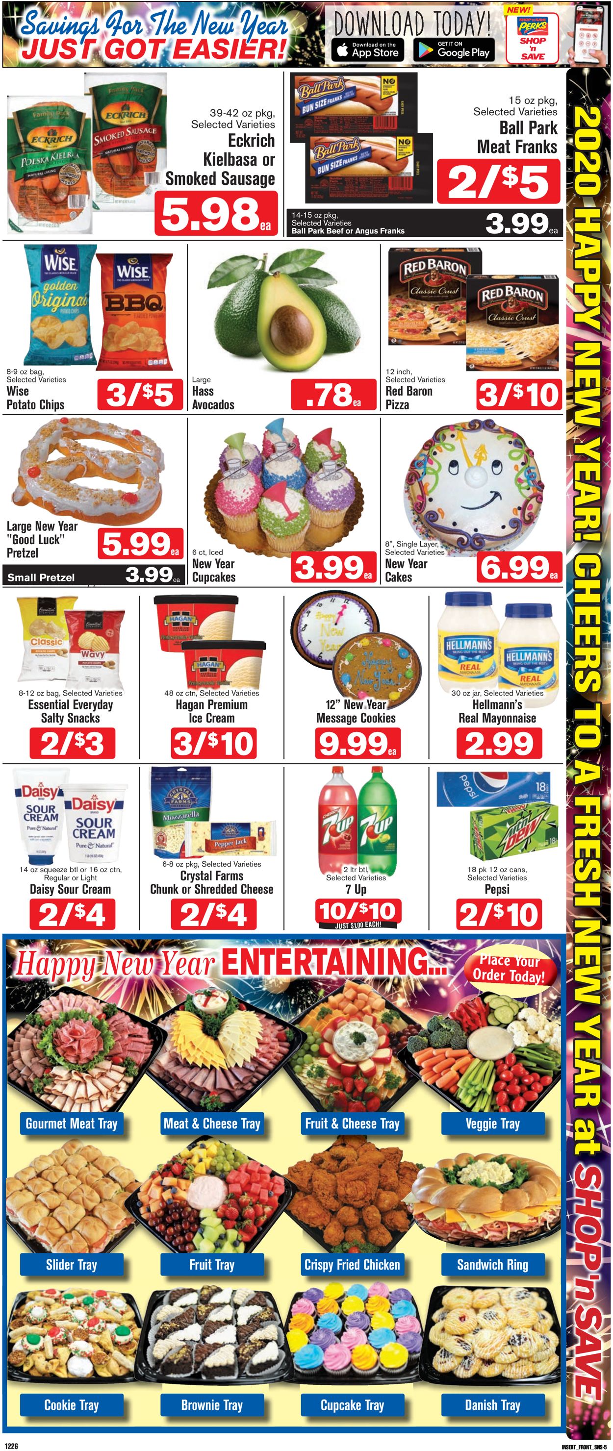 Catalogue Shop ‘n Save - New Year's Ad 2019/2020 from 12/26/2019