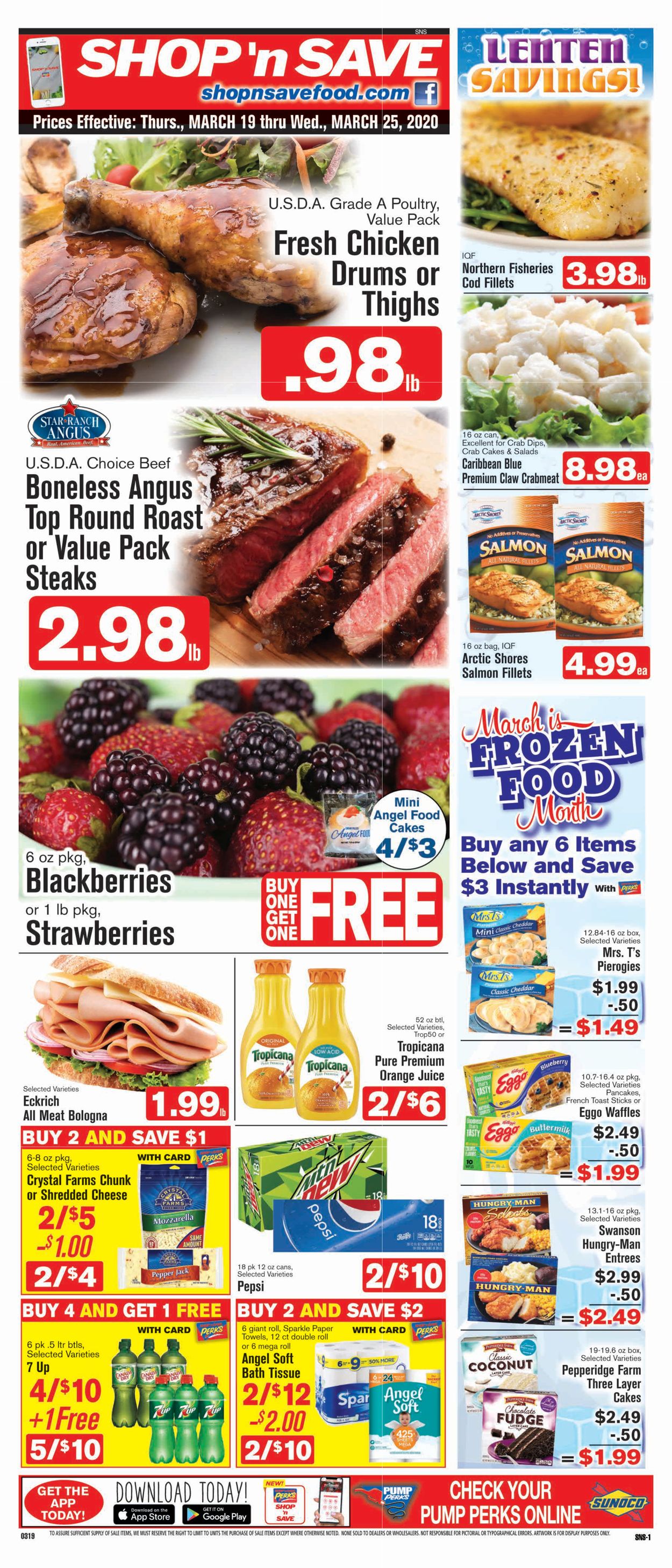 Catalogue Shop ‘n Save (Pittsburgh) from 03/19/2020