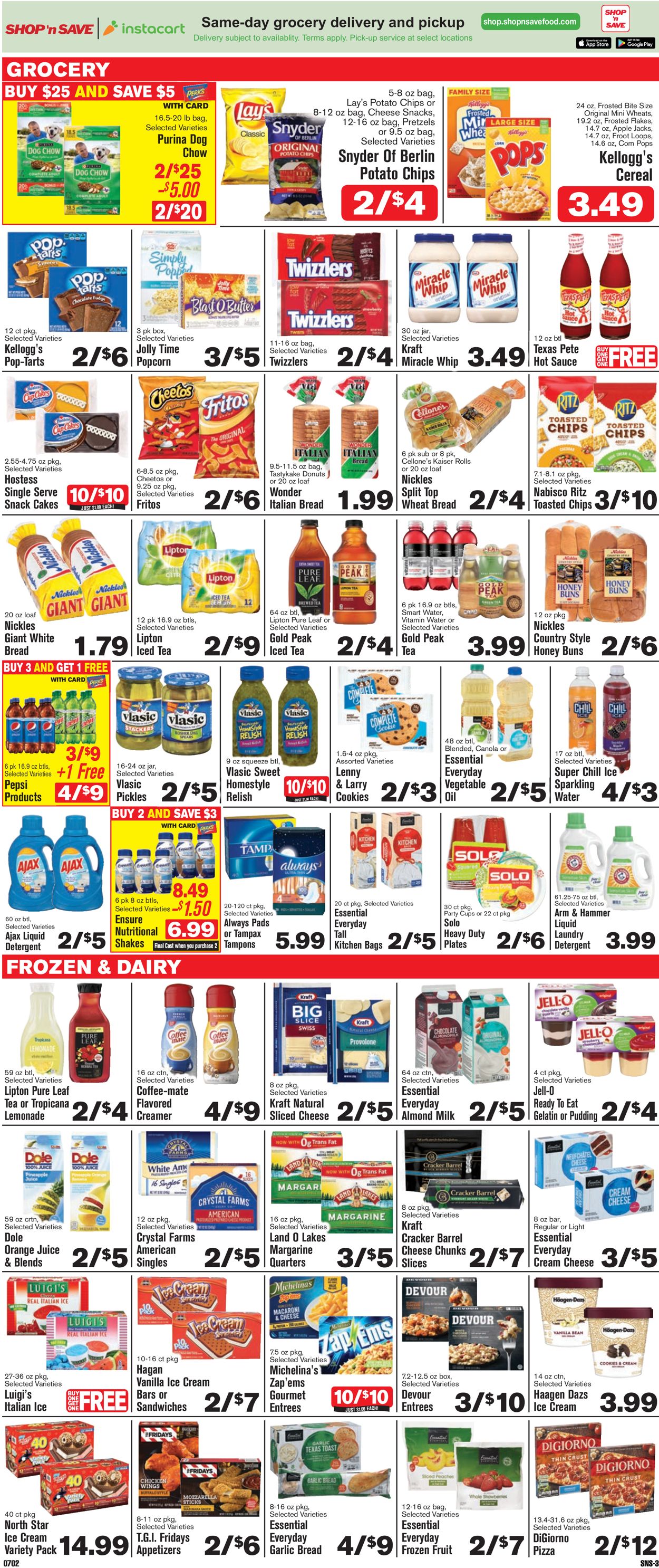 Catalogue Shop ‘n Save (Pittsburgh) from 07/02/2020