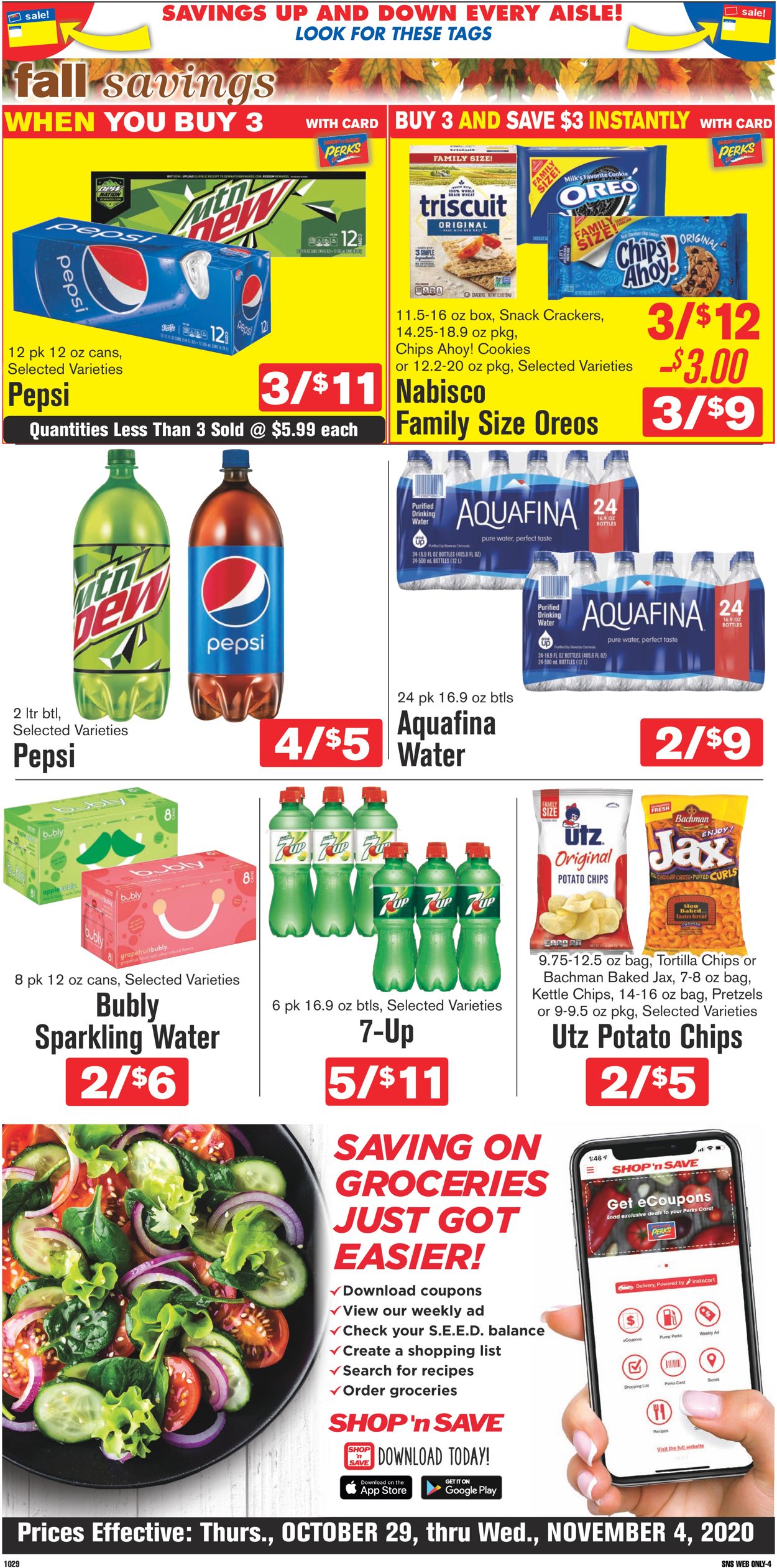 Catalogue Shop ‘n Save (Pittsburgh) from 10/29/2020