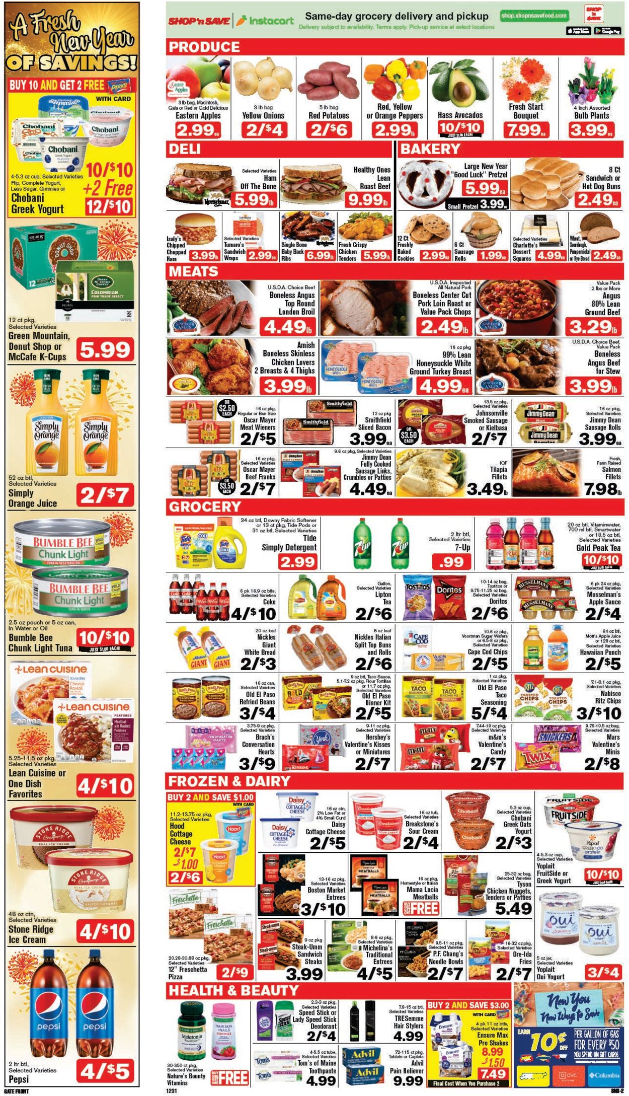 Catalogue Shop ‘n Save (Pittsburgh) from 12/31/2020