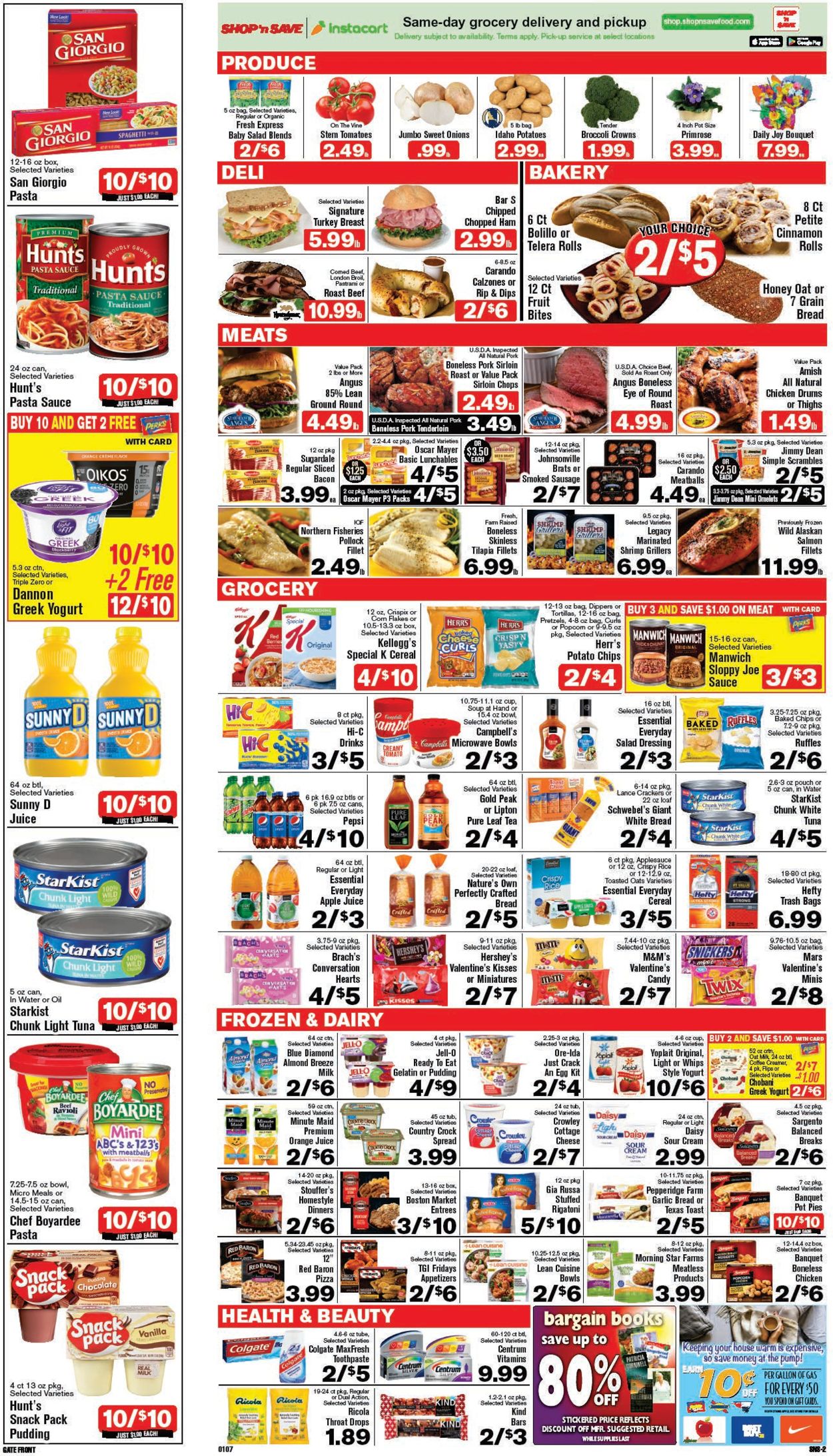 Catalogue Shop ‘n Save (Pittsburgh) from 01/07/2021