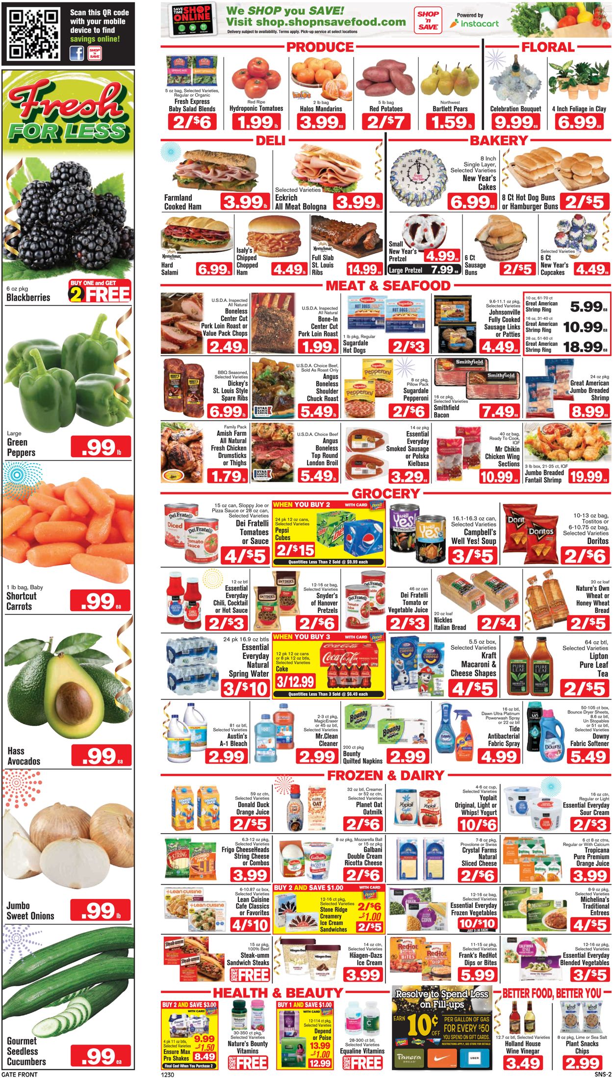 Catalogue Shop ‘n Save (Pittsburgh) from 12/30/2021