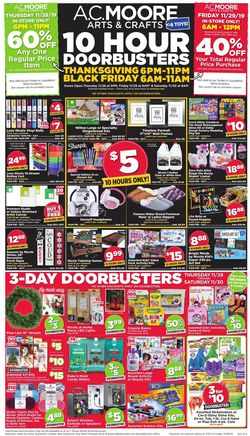 Catalogue A.C. Moore - Black Friday Ad 2019 from 11/28/2019